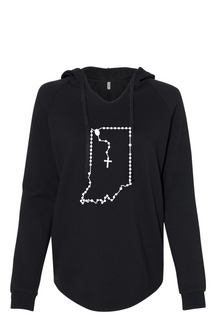 Indiana Catholic Rosary Drop Hoodie