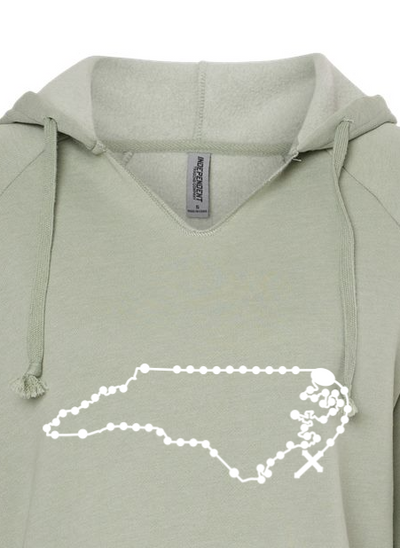 North Carolina Catholic Rosary Drop Hoodie