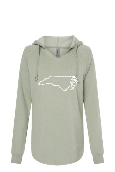 North Carolina Catholic Rosary Drop Hoodie