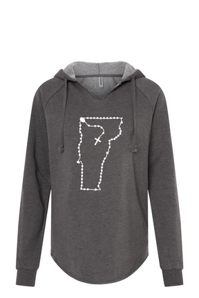 Vermont Catholic Rosary Drop Hoodie