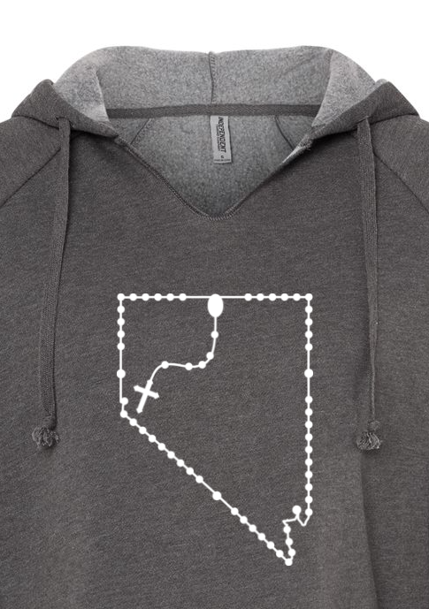 Nevada Catholic Rosary Drop Hoodie
