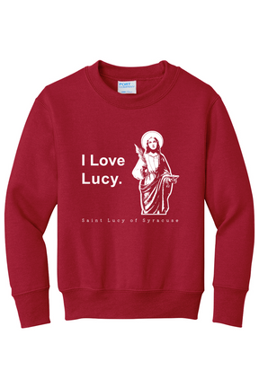 I Love Lucy - St. Lucy - Youth Crewneck Sweatshirt