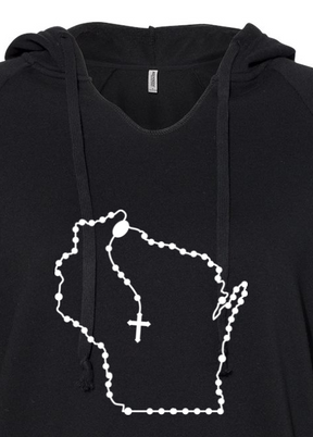 Wisconsin Catholic Rosary Drop Hoodie