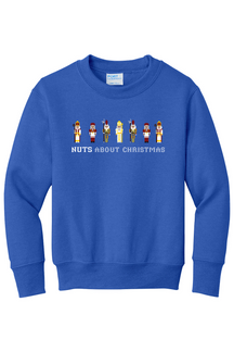 Nuts About Christmas - Youth Crewneck Sweatshirt