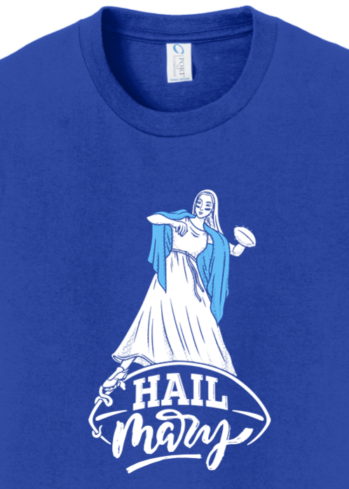 Hail Mary - Catholic Football - Youth T-shirt