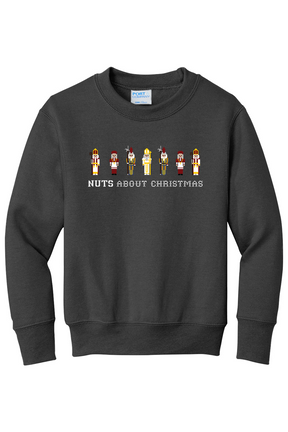 Nuts About Christmas - Youth Crewneck Sweatshirt