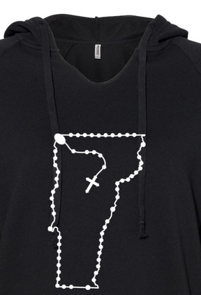 Vermont Catholic Rosary Drop Hoodie