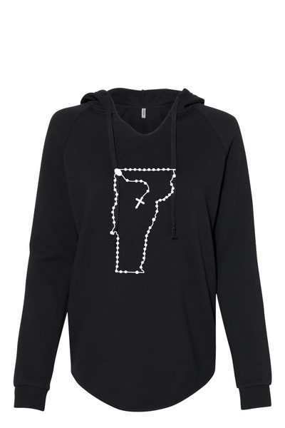 Vermont Catholic Rosary Drop Hoodie
