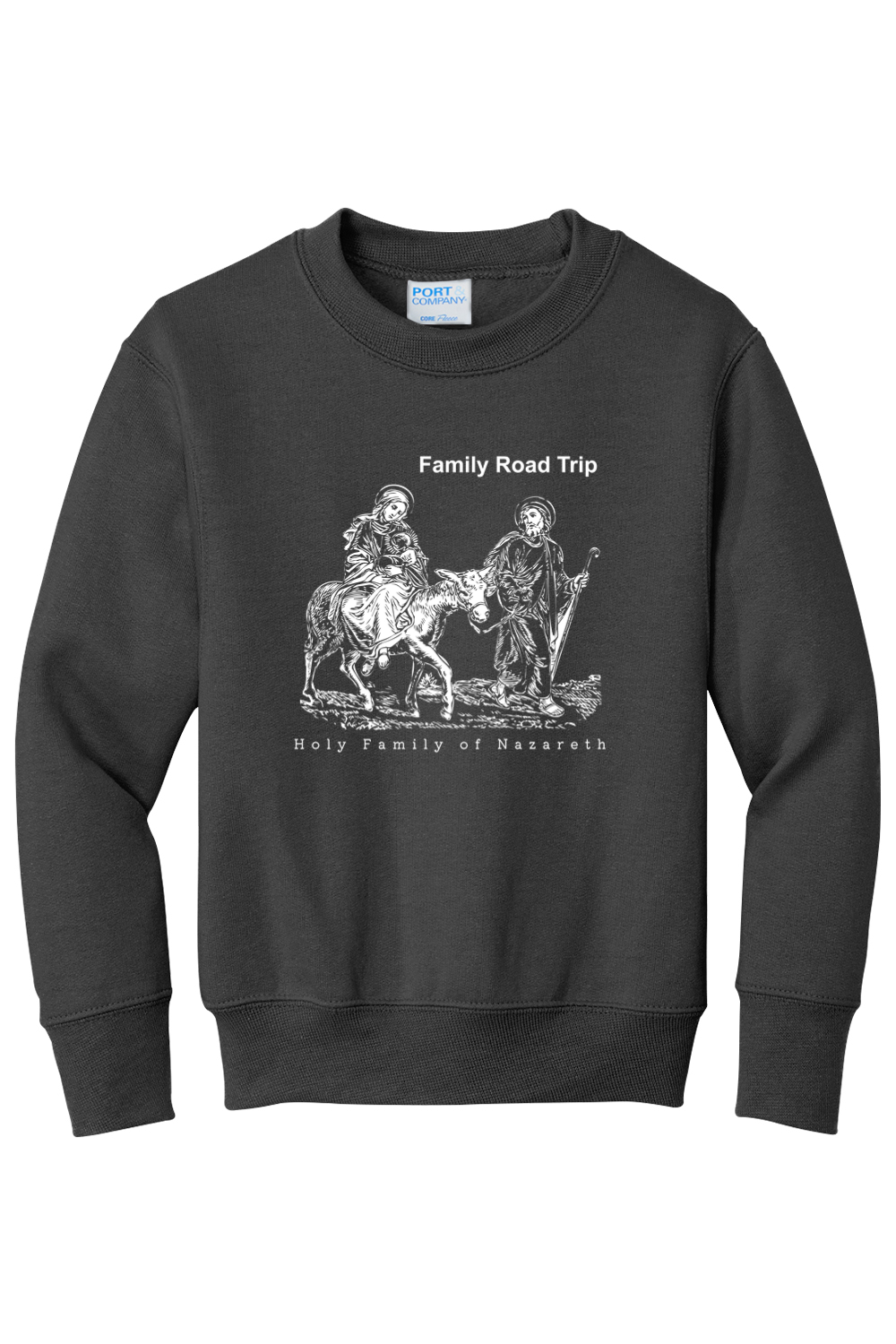 Family Road Trip - Holy Family - Youth Crewneck Sweatshirt