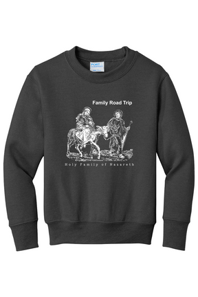 Family Road Trip - Holy Family - Youth Crewneck Sweatshirt