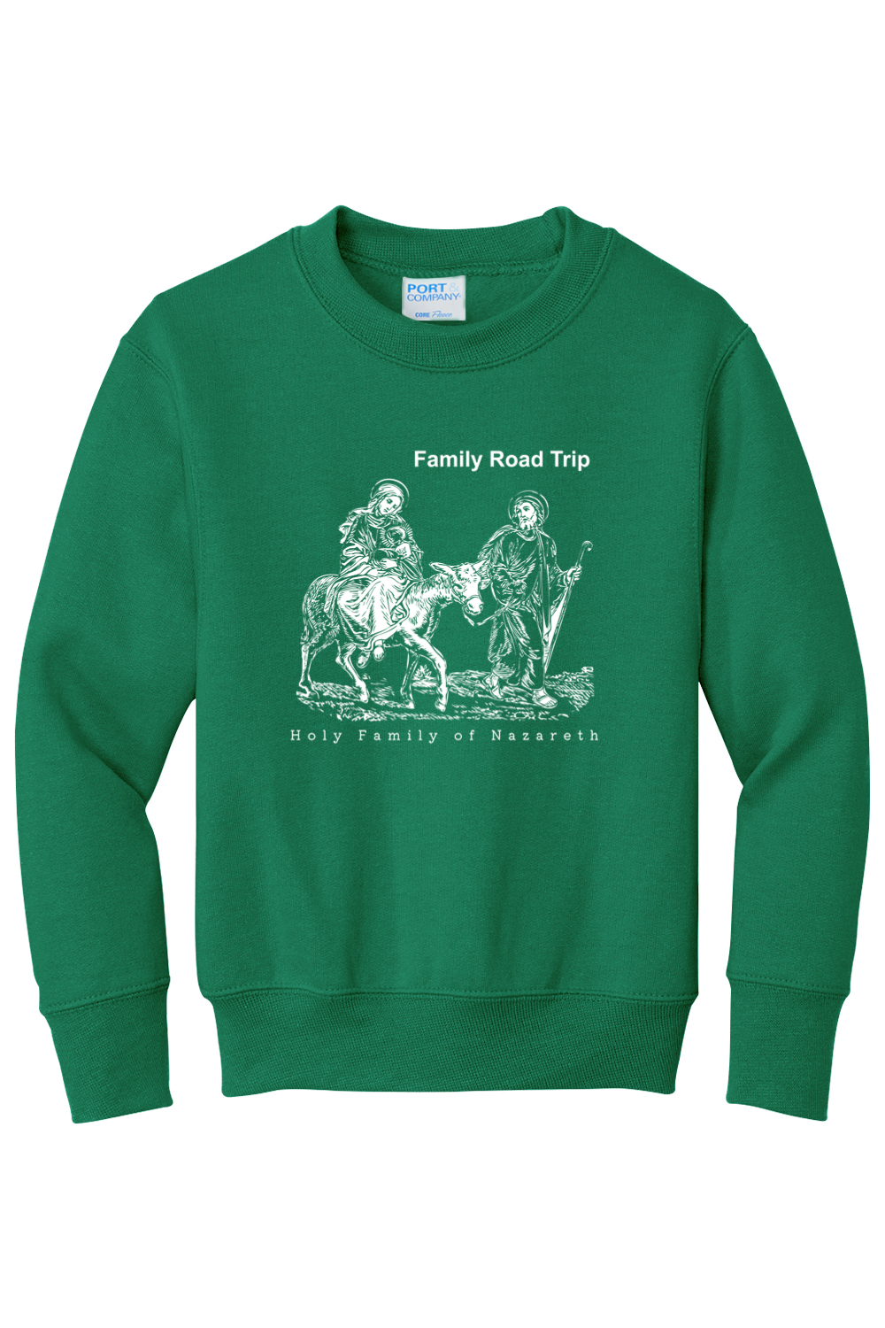 Family Road Trip - Holy Family - Youth Crewneck Sweatshirt