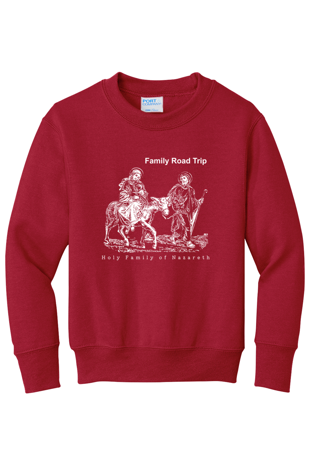 Family Road Trip - Holy Family - Youth Crewneck Sweatshirt