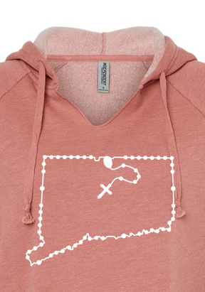 Connecticut Catholic Rosary Drop Hoodie