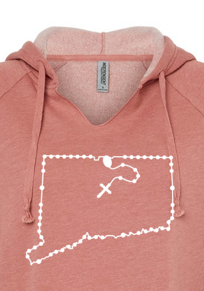 Connecticut Catholic Rosary Drop Hoodie