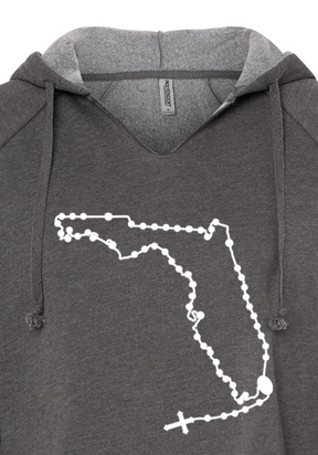 Florida Catholic Rosary Drop Hoodie