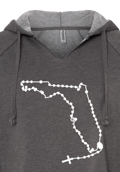Florida Catholic Rosary Drop Hoodie
