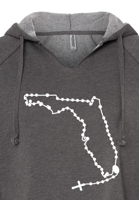 Florida Catholic Rosary Drop Hoodie