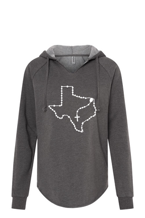 Texas Catholic Rosary Drop Hoodie