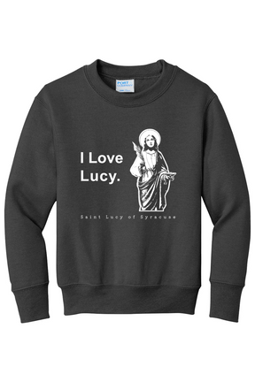 I Love Lucy - St. Lucy - Youth Crewneck Sweatshirt