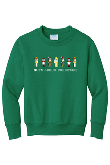 Nuts About Christmas - Youth Crewneck Sweatshirt
