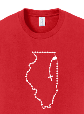 Illinois Catholic Rosary Youth T-shirt