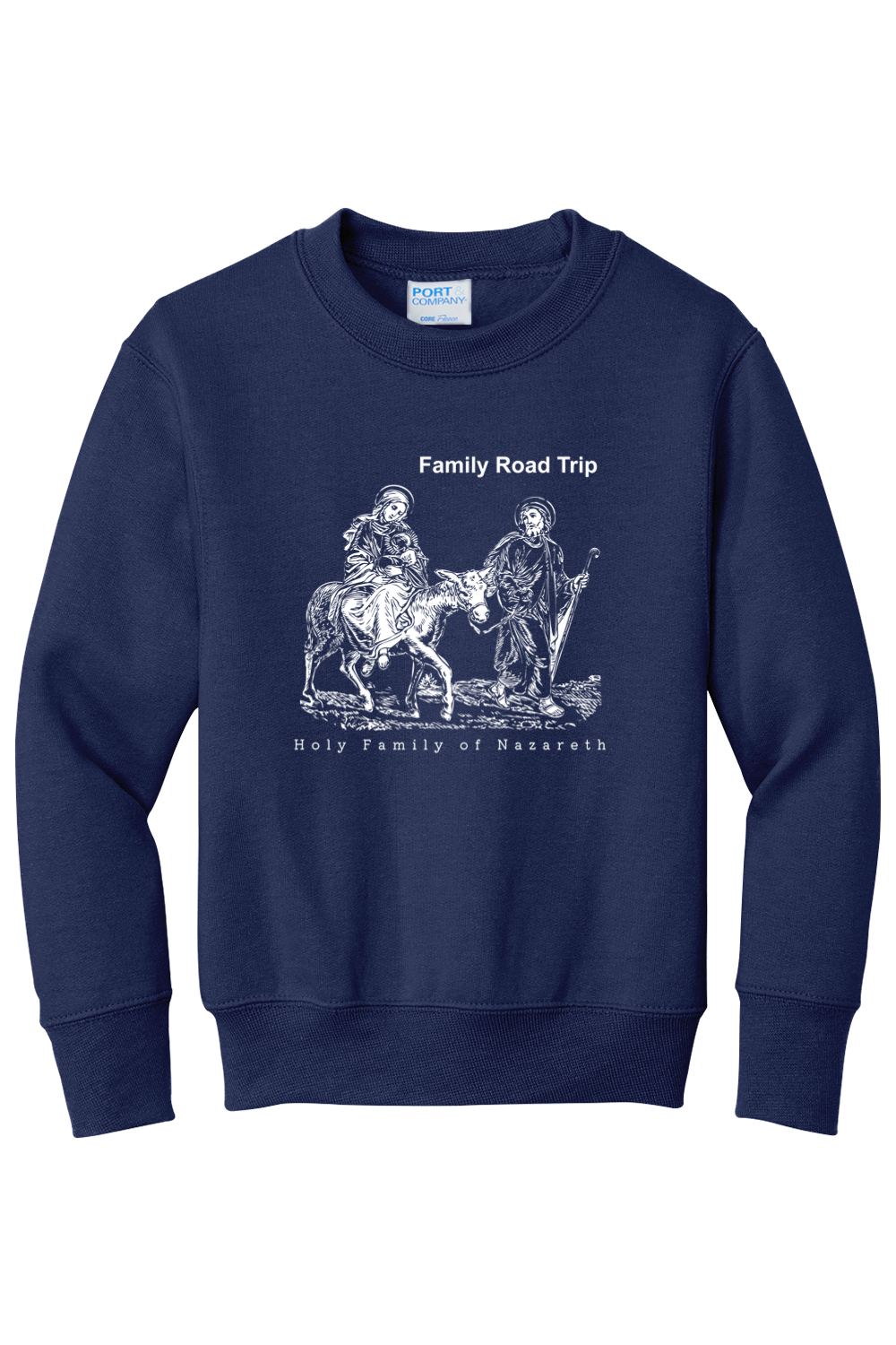Family Road Trip - Holy Family - Youth Crewneck Sweatshirt