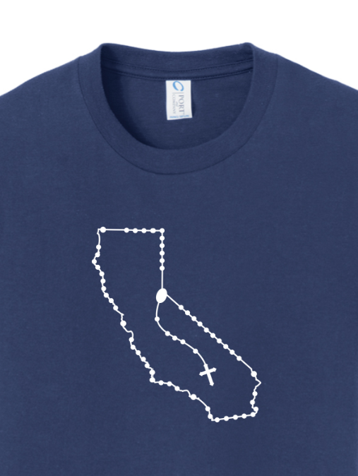 California Catholic Rosary Youth T-shirt