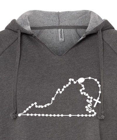 Virginia Catholic Rosary Drop Hoodie