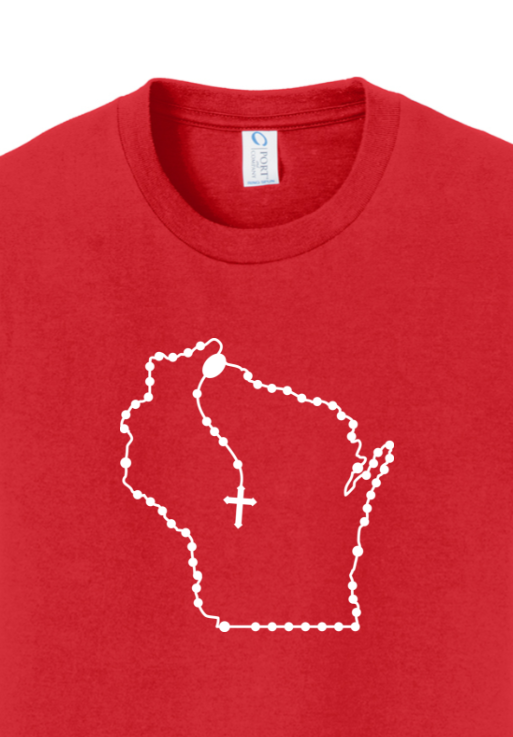 Wisconsin Catholic Rosary Youth T-shirt