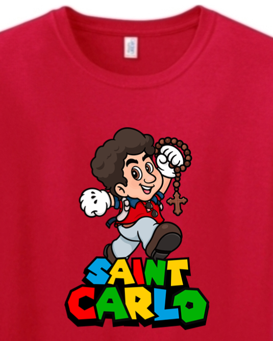 Super St. Carlo Acutis Adult T-Shirt
