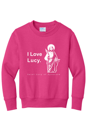 I Love Lucy - St. Lucy - Youth Crewneck Sweatshirt