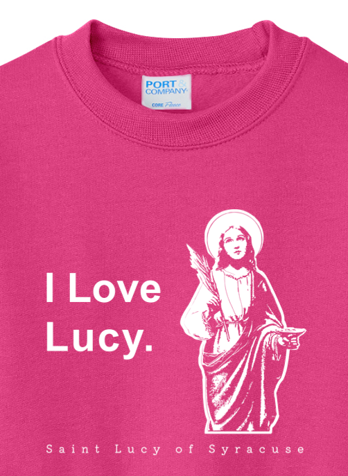 I Love Lucy - St. Lucy - Youth Crewneck Sweatshirt