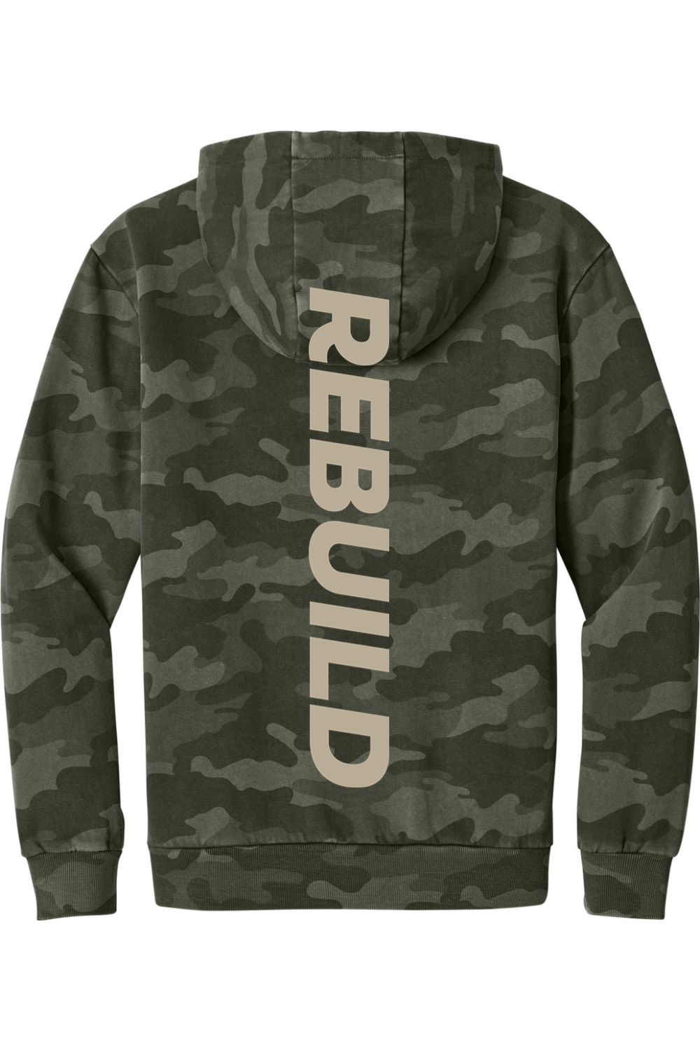 Rebuild - St. Francis of Assisi Camo Fleece Hoodie