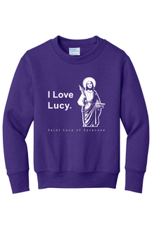 I Love Lucy - St. Lucy - Youth Crewneck Sweatshirt