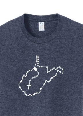 West Virginia Catholic Rosary Youth T-shirt