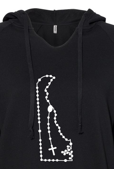 Delaware Catholic Rosary Drop Hoodie