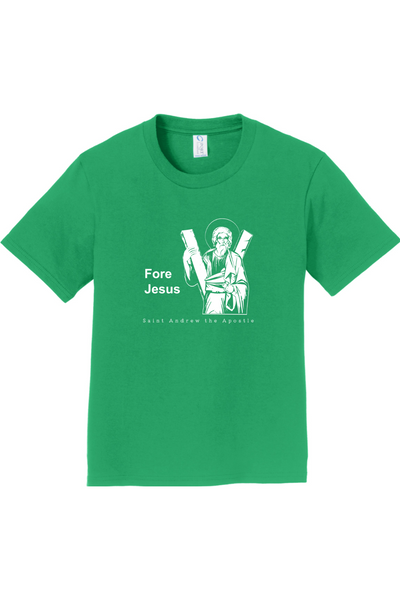 Fore Jesus - St. Andrew the Apostle Youth T-Shirt