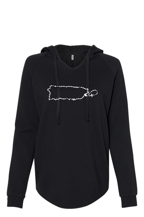Puerto Rico Catholic Rosary Drop Hoodie