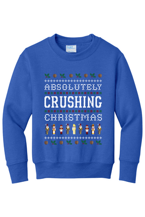 Absolutely Crushing Christmas - Youth Crewneck Sweatshirt
