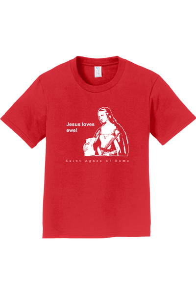 Jesus Loves Ewe - St. Agnes Youth T-Shirt