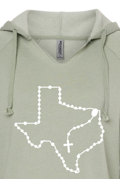 Texas Catholic Rosary Drop Hoodie