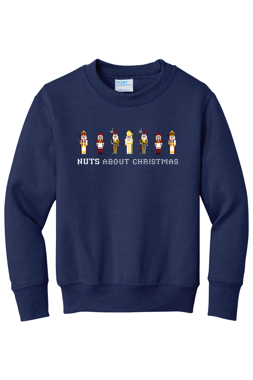 Nuts About Christmas - Youth Crewneck Sweatshirt