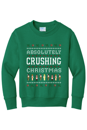 Absolutely Crushing Christmas - Youth Crewneck Sweatshirt