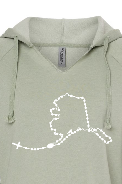 Alaska Catholic Rosary Drop Hoodie