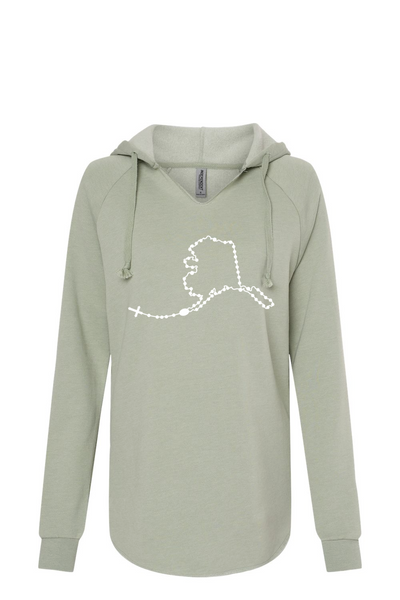 Alaska Catholic Rosary Drop Hoodie