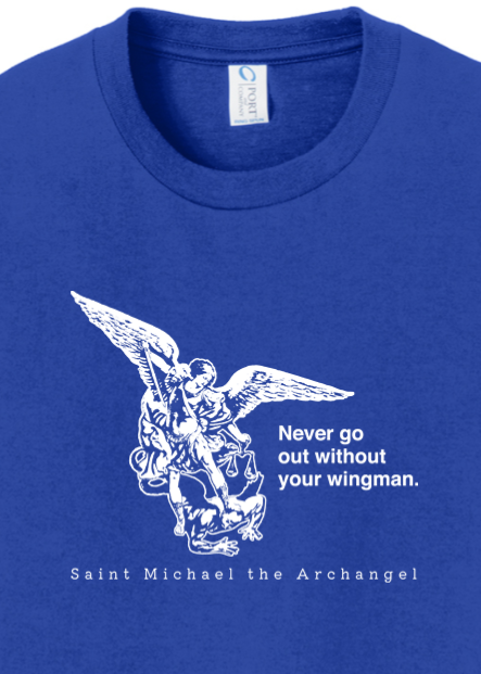 Never Go Without Your Wingman - St. Michael the Archangel Youth T-Shirt