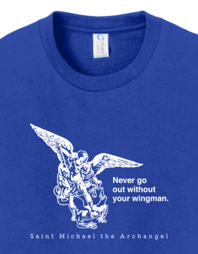 Never Go Without Your Wingman - St. Michael the Archangel Youth T-Shirt