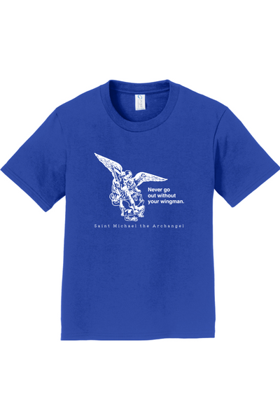 Never Go Without Your Wingman - St. Michael the Archangel Youth T-Shirt