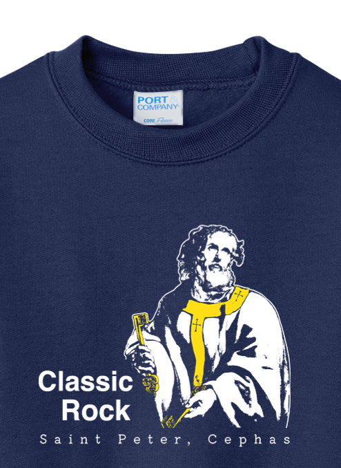 Classic Rock - St. Peter Cephas - Youth Crewneck Sweatshirt