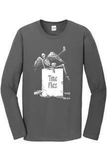 Time Flies - Memento Mori Adult Long Sleeve T-Shirt
